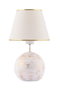 Opviq Lámpara de Mesa Balloon Blanco y Dorado